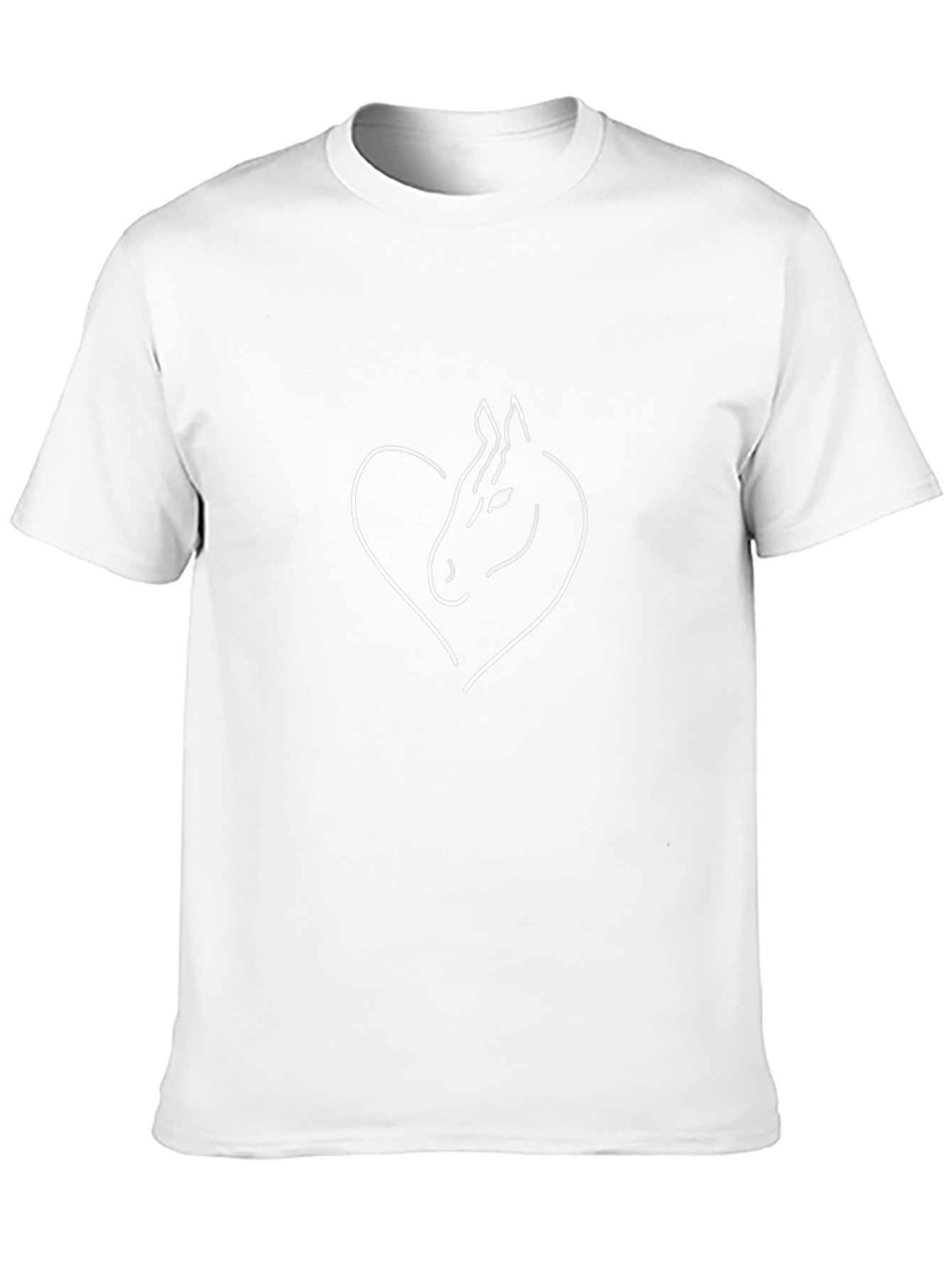 Horse Lover T-Shirt - Heart Horse Design