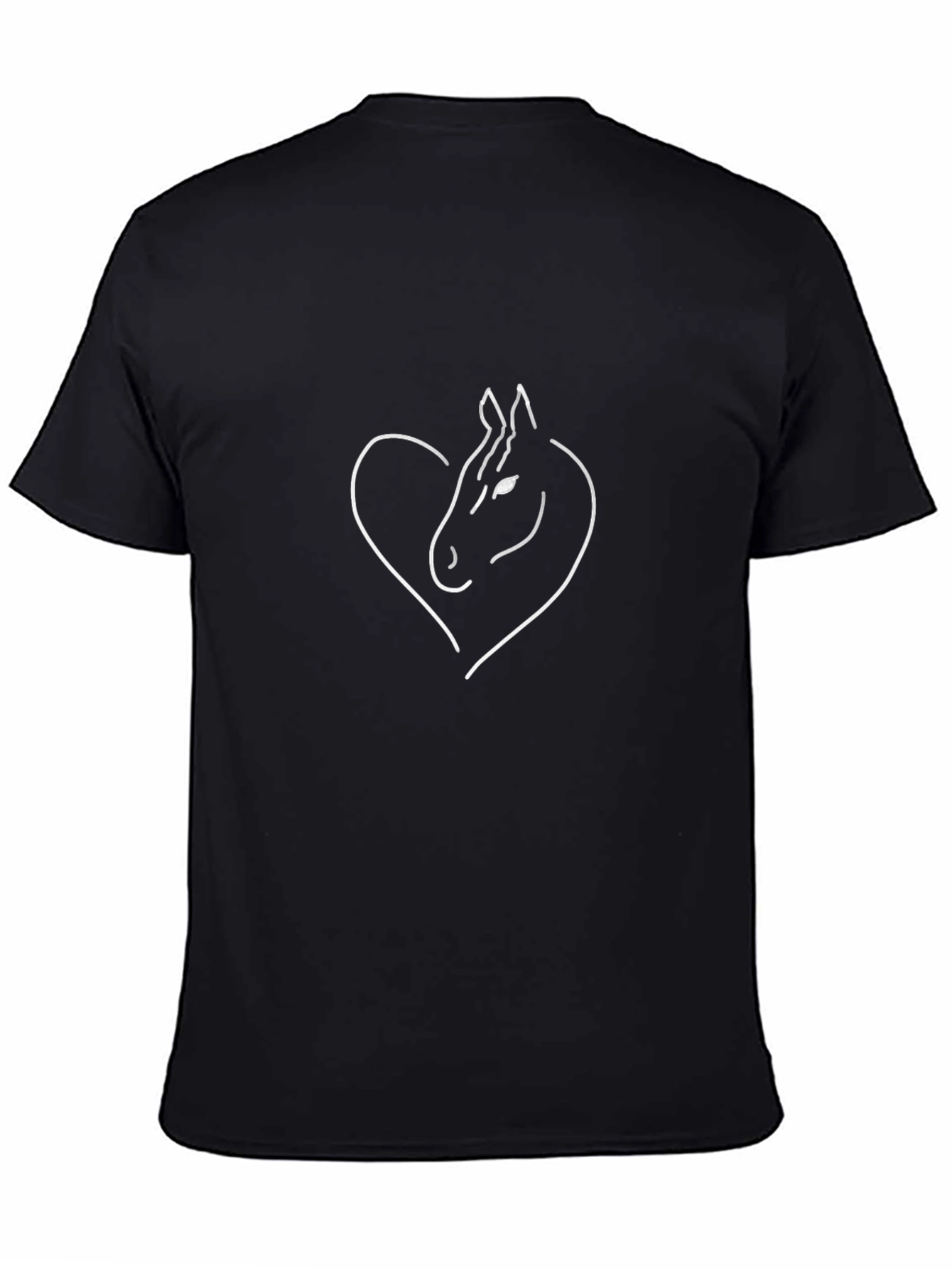 Horse Lover T-Shirt - Heart Horse Design