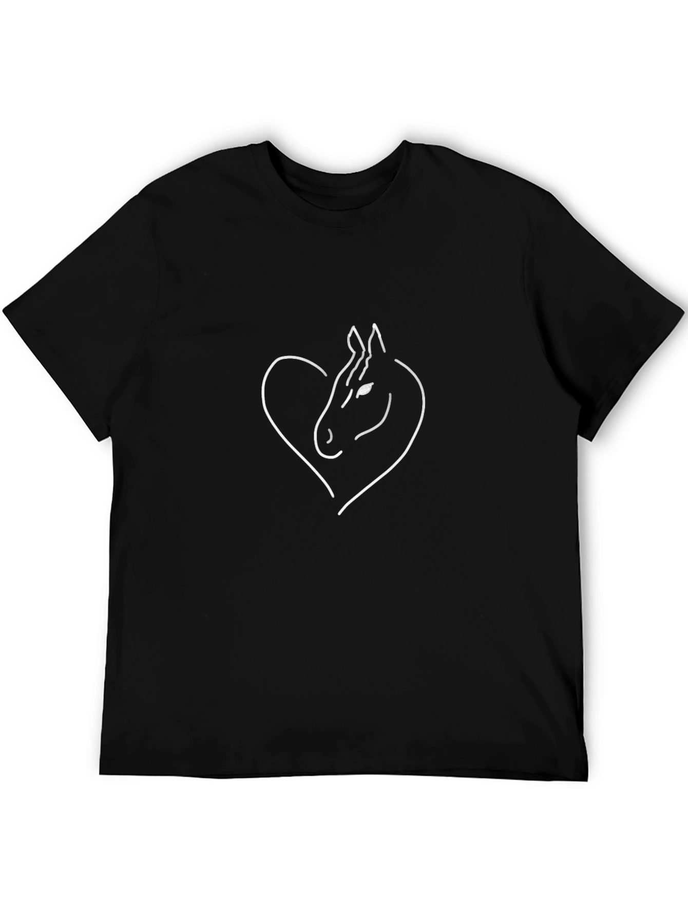 Horse Lover T-Shirt - Heart Horse Design