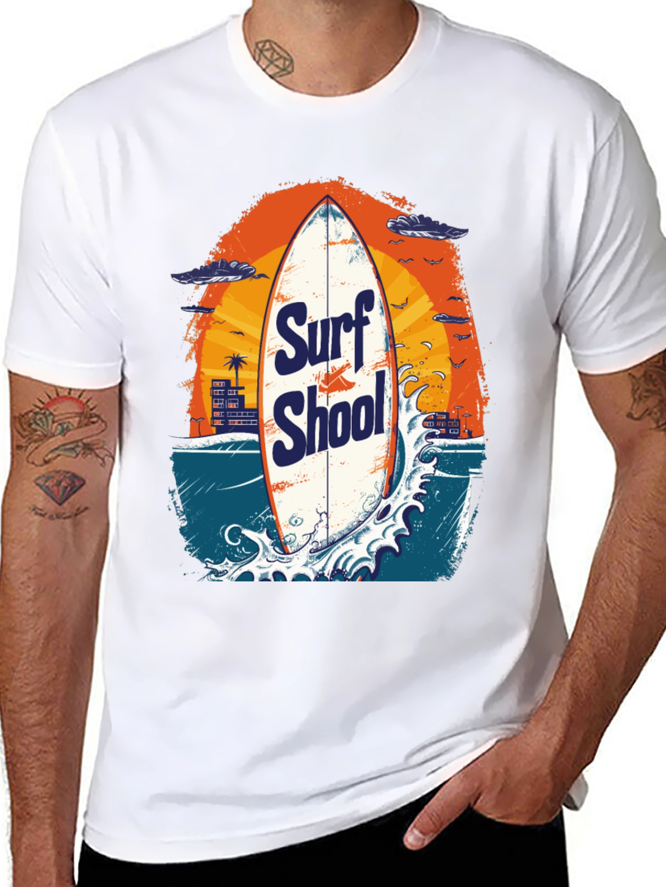 Surf School Graphic T-Shirt