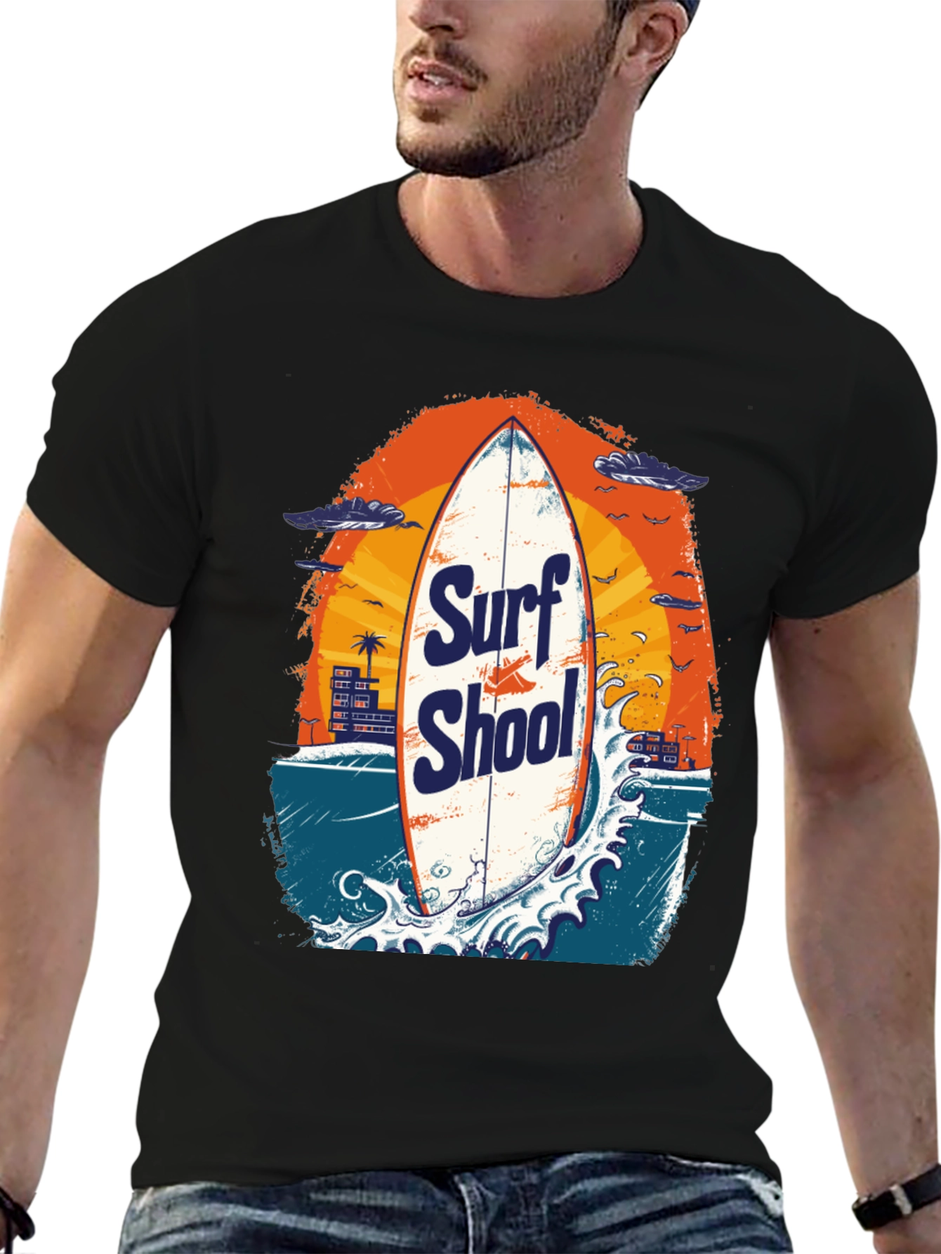 Surf School Graphic T-Shirt