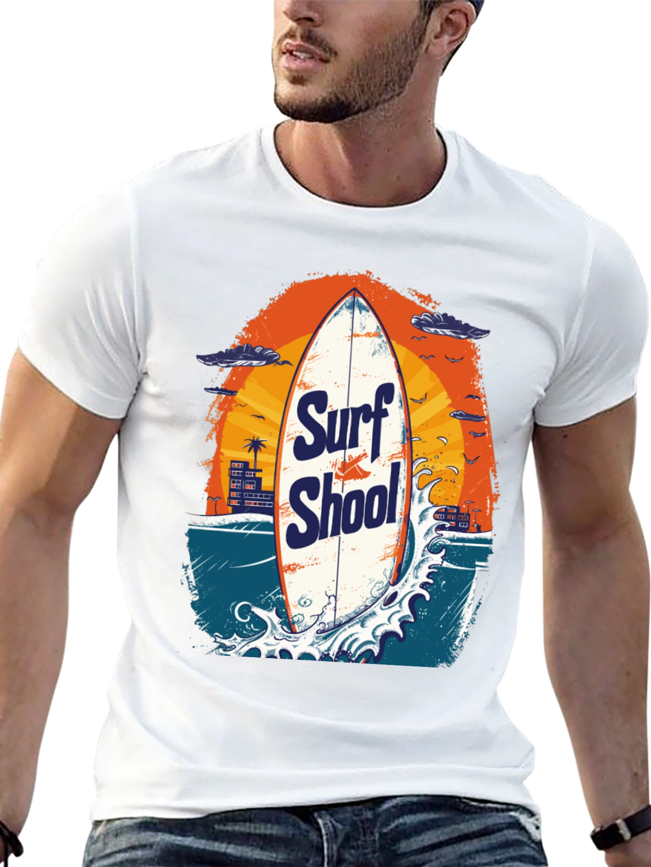 Surf School Graphic T-Shirt