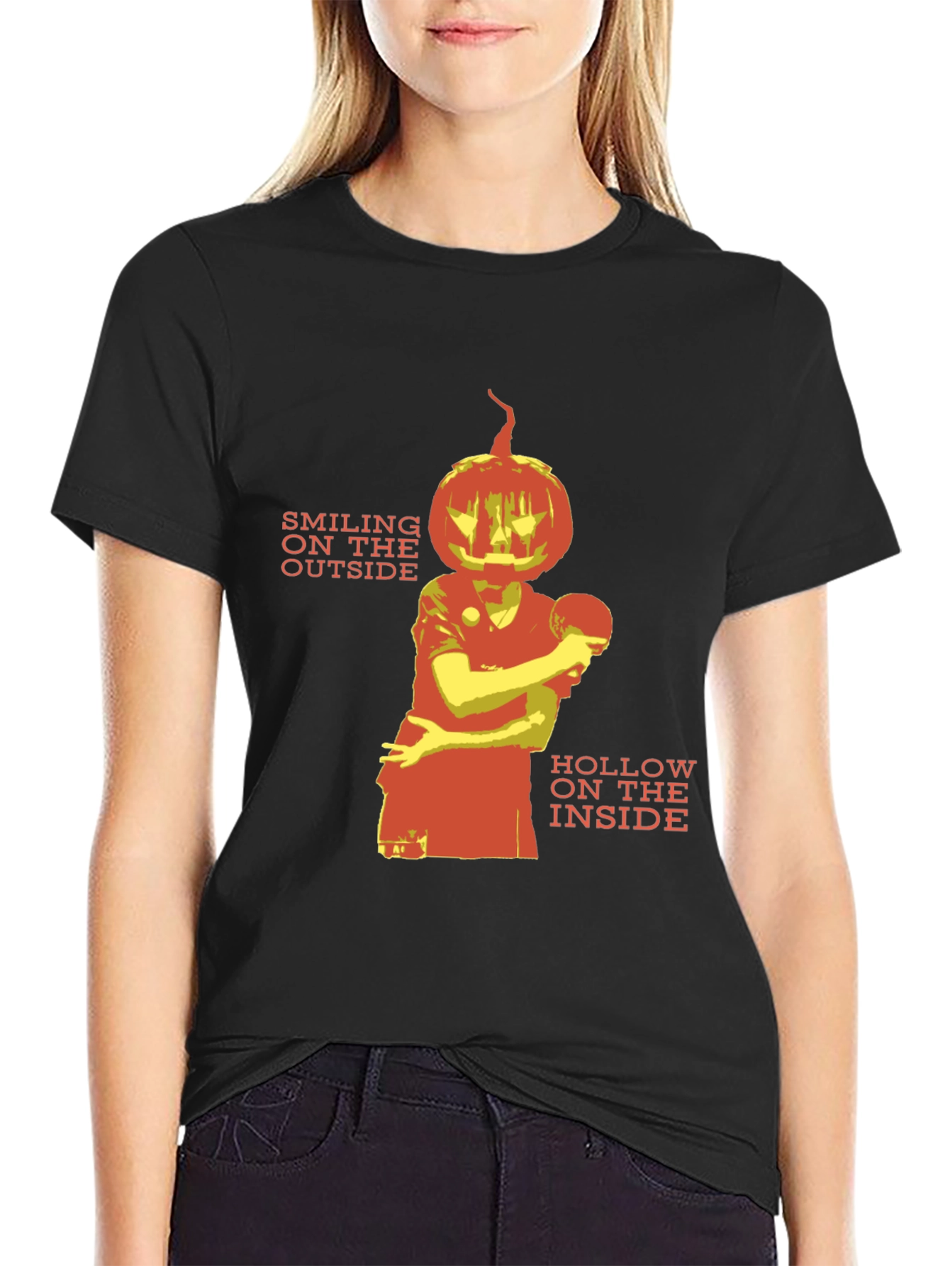 Smiling on the Outside Halloween Graphic Tee