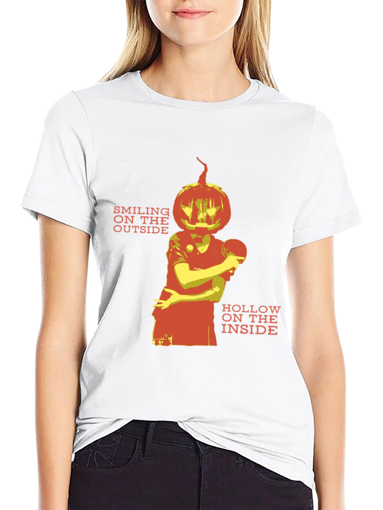 Smiling on the Outside Halloween Graphic Tee