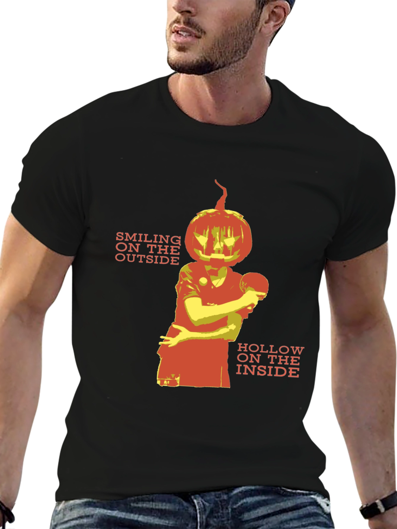 Smiling on the Outside Halloween Graphic Tee