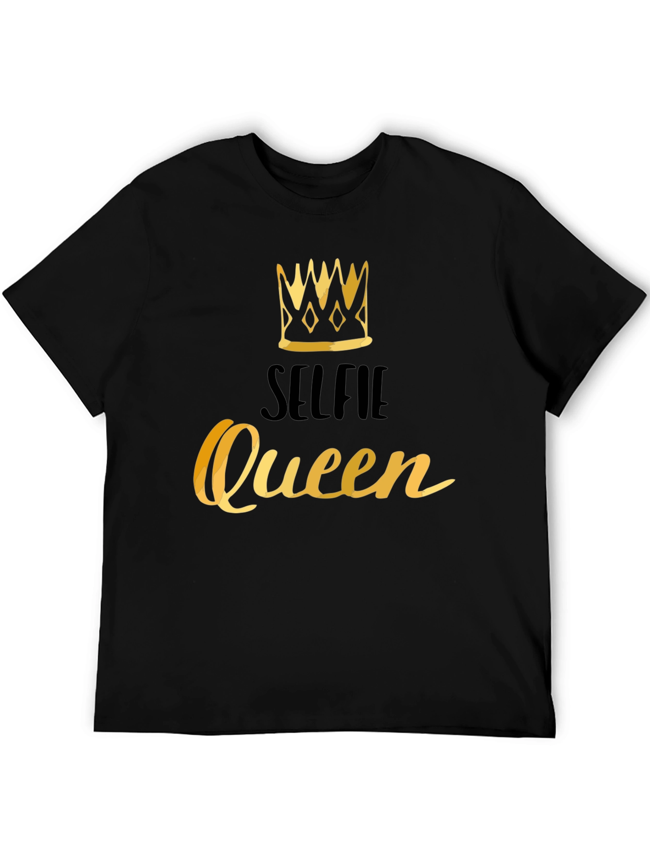 Selfie Queen Black Graphic Tee