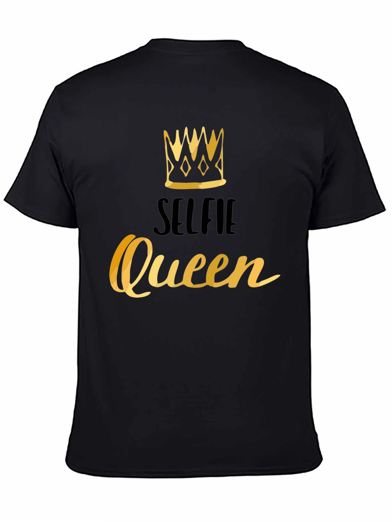 Selfie Queen Black Graphic Tee