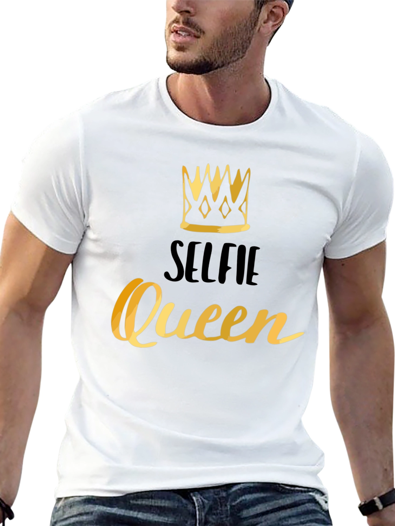 Selfie Queen Black Graphic Tee
