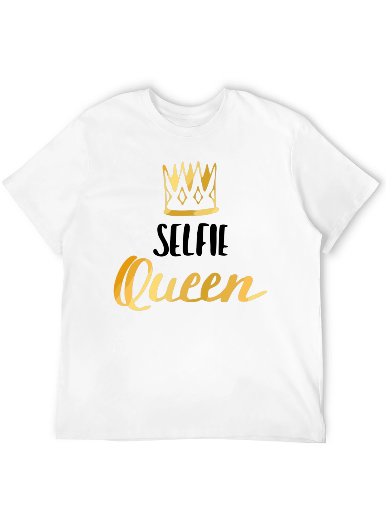 Selfie Queen Black Graphic Tee