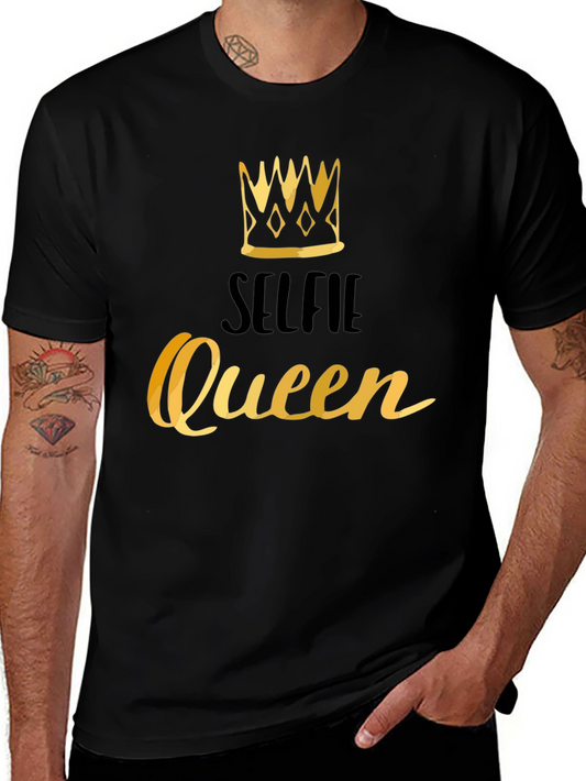 Selfie Queen Black Graphic Tee