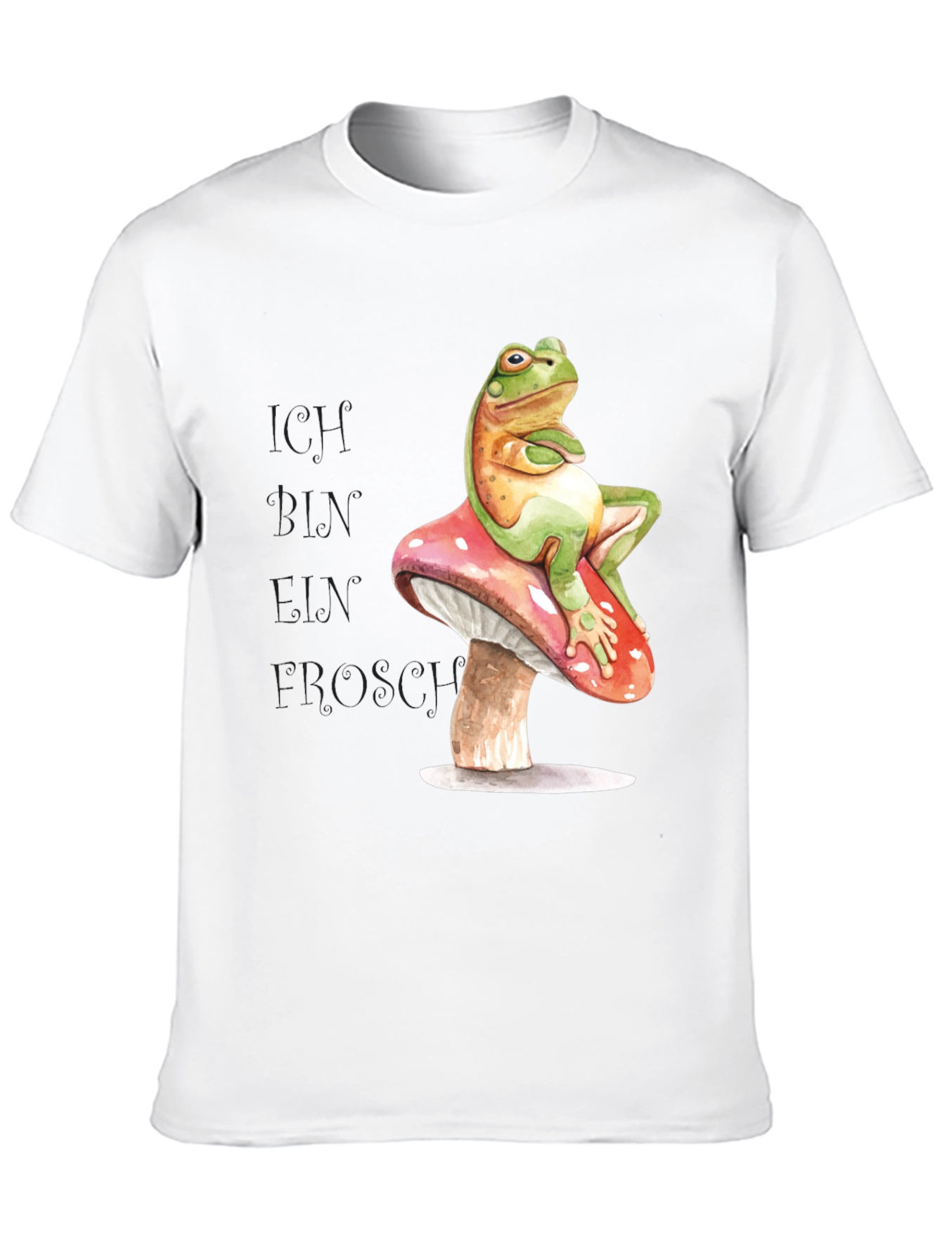 Frog on Mushroom Graphic Tee