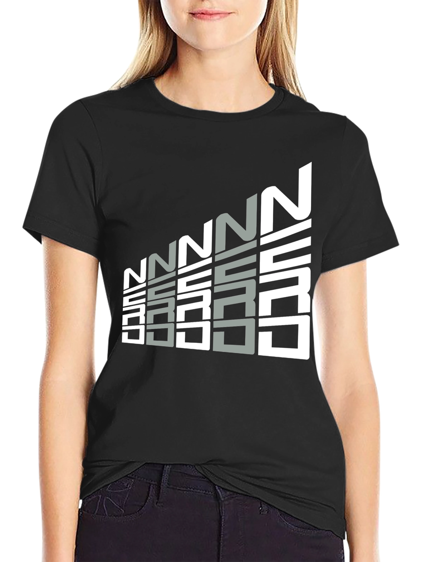 Geometric Graphic Tee - Modern Minimalist Design