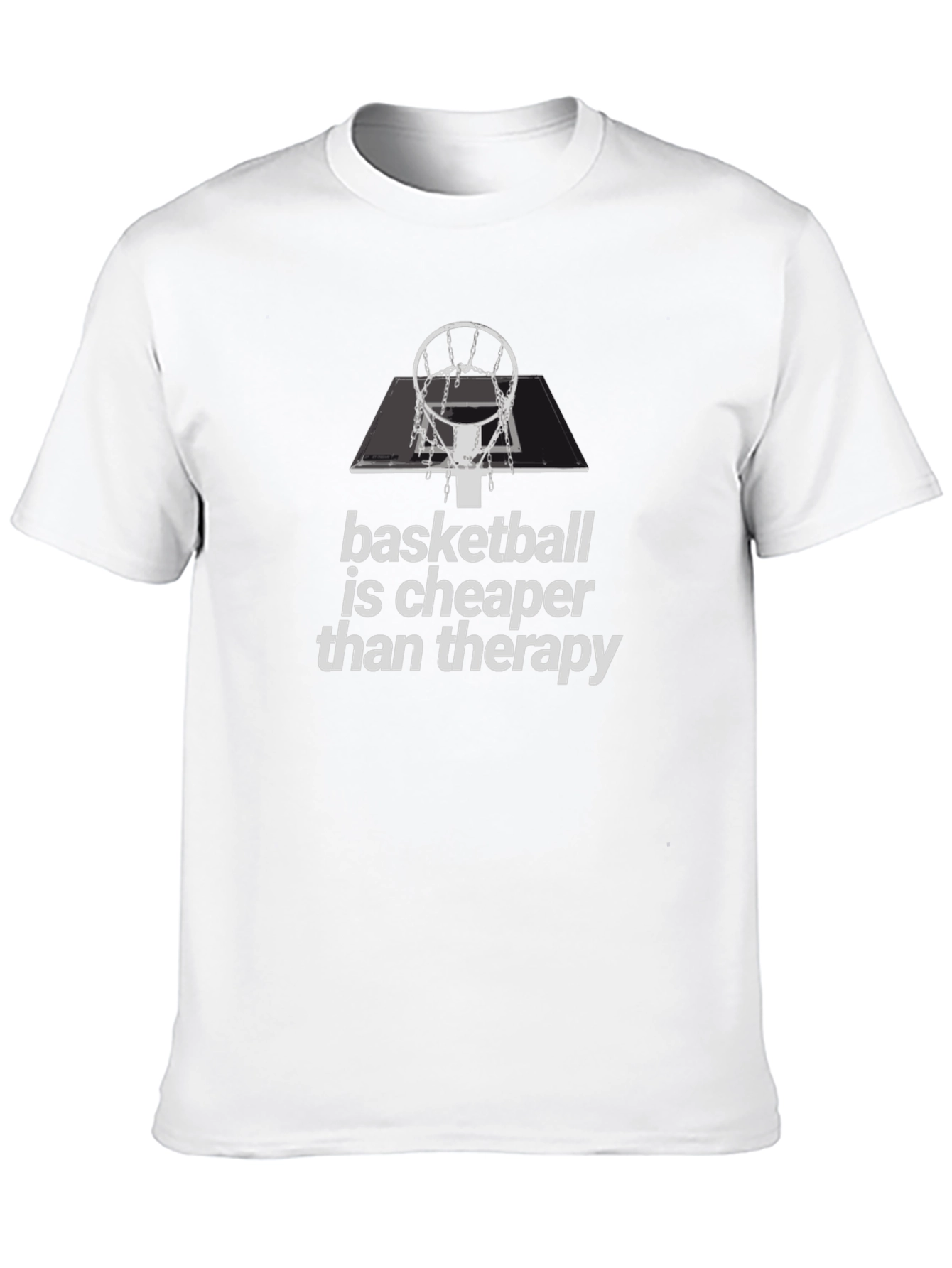 Basketball is Cheaper Than Therapy Graphic Tee