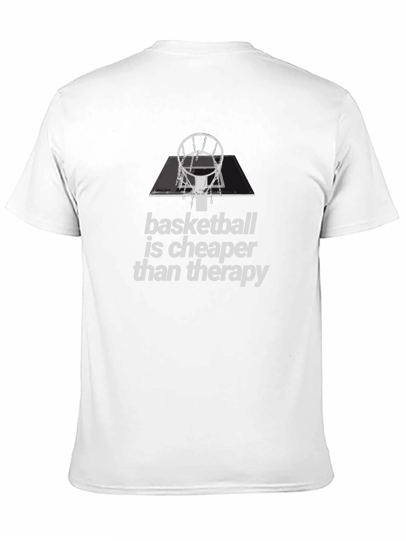 Basketball is Cheaper Than Therapy Graphic Tee