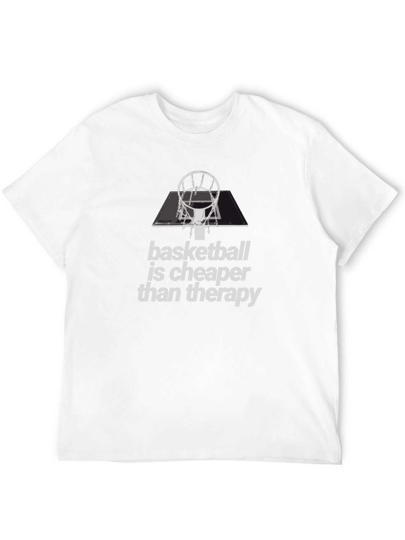 Basketball is Cheaper Than Therapy Graphic Tee