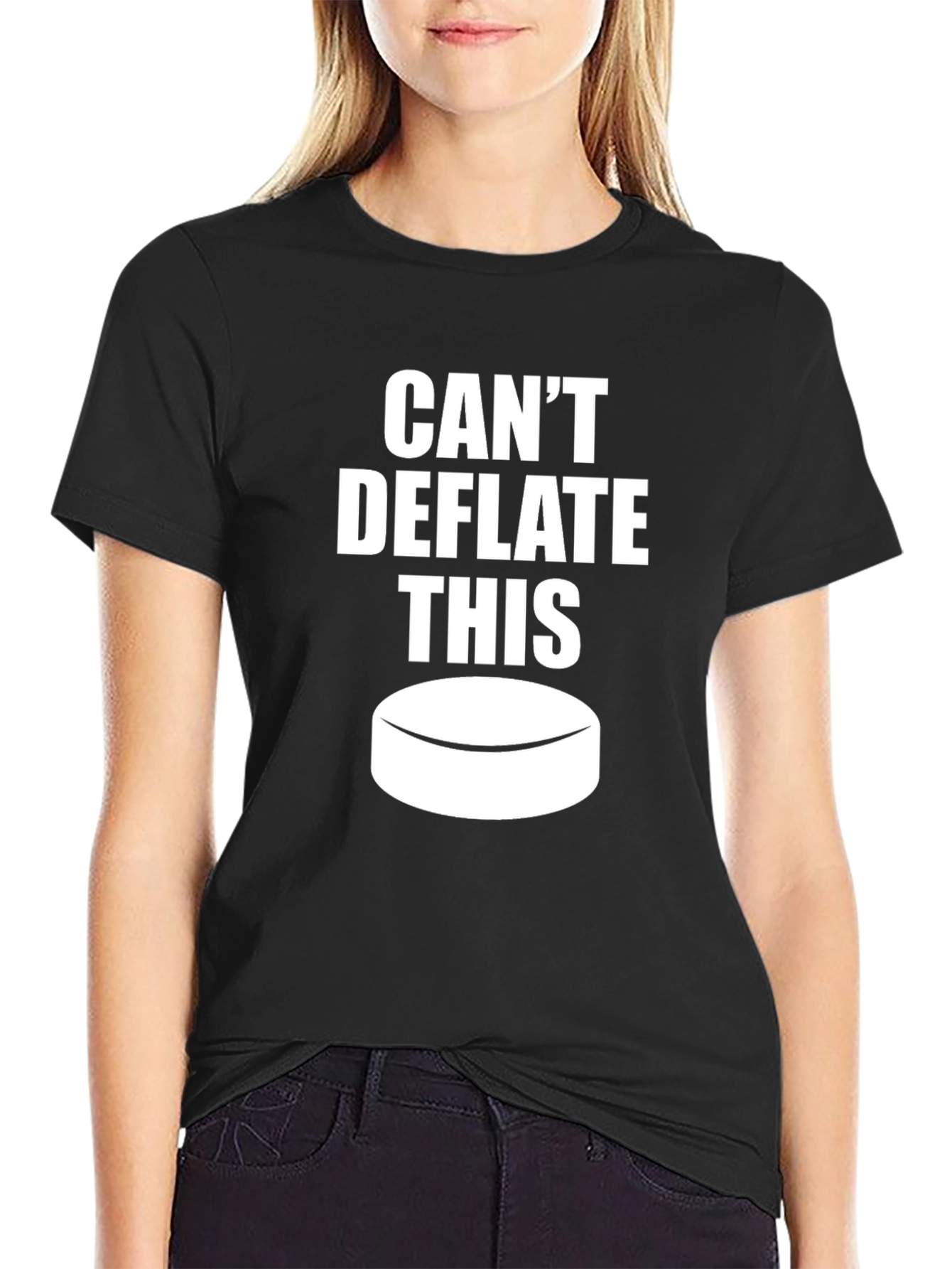 Cant Deflate This Hockey Puck T-Shirt