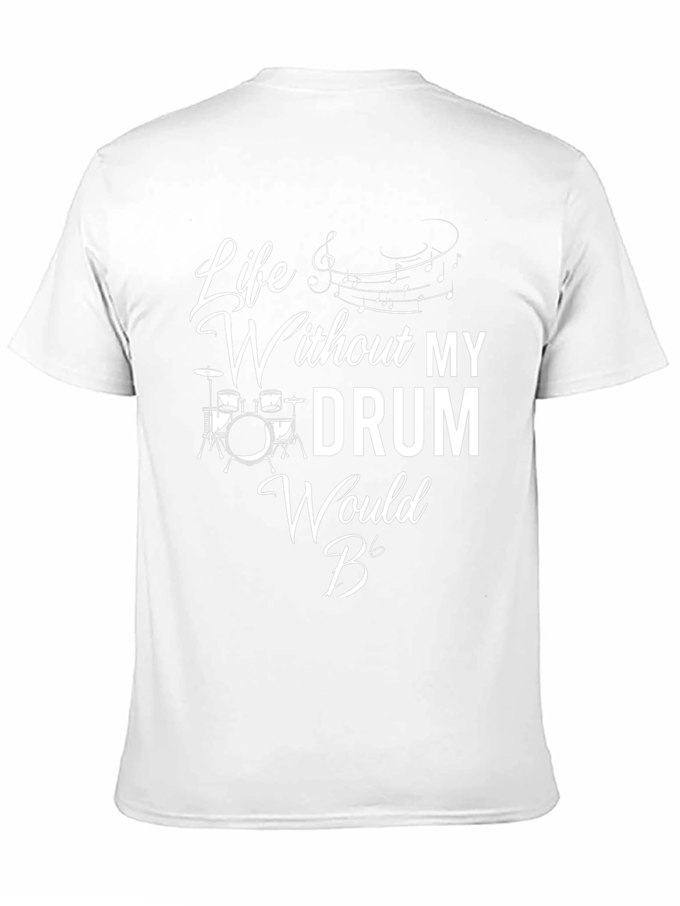 Life Without My Drum Black Graphic T-Shirt