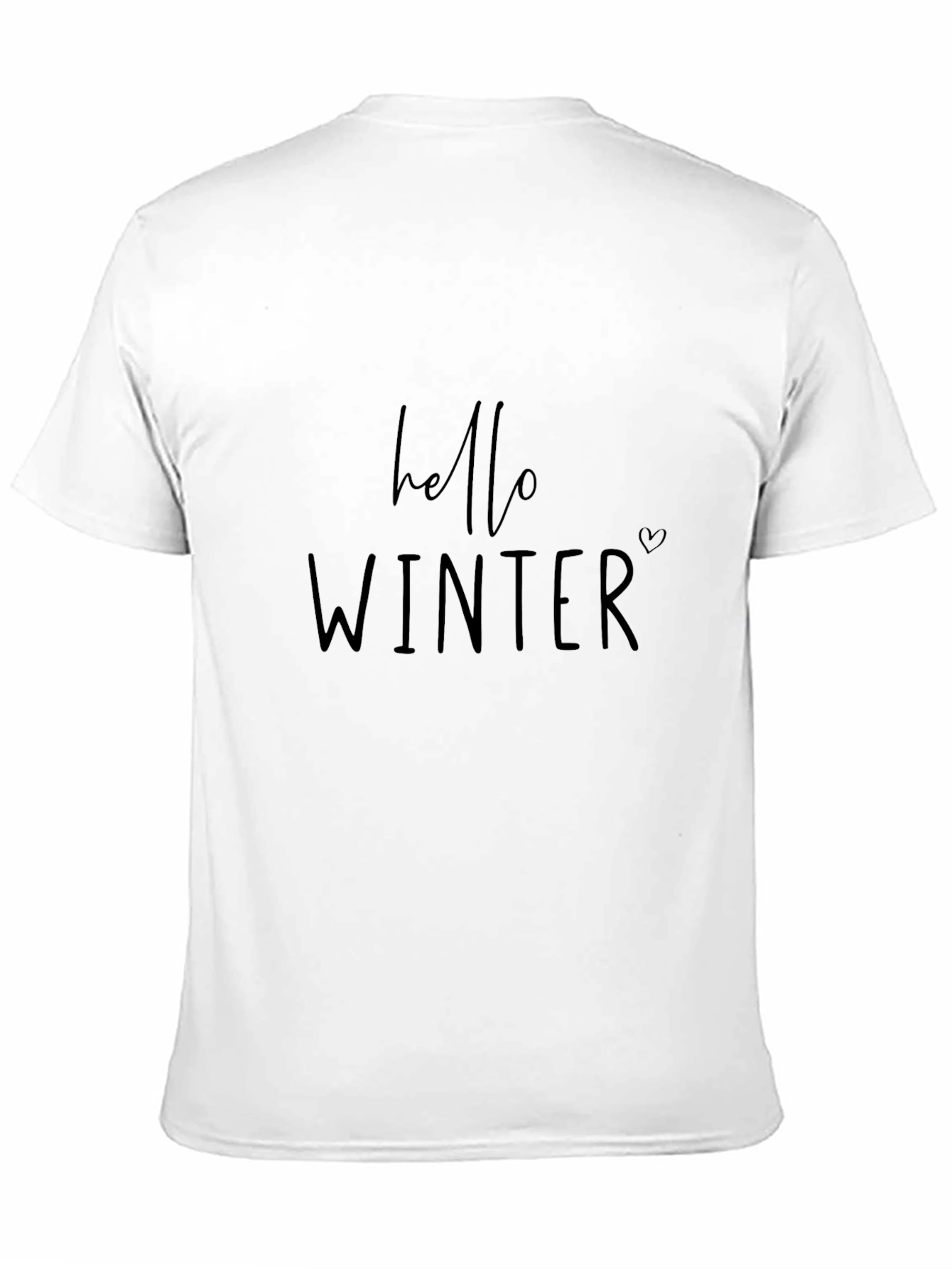 Hello Winter Graphic Tee - Mens Black T-Shirt