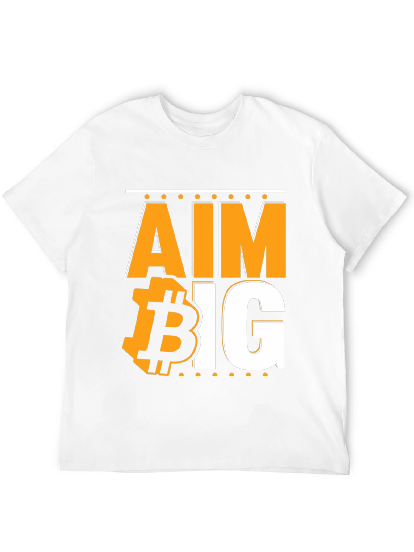 Aim Big Bitcoin Graphic T-Shirt