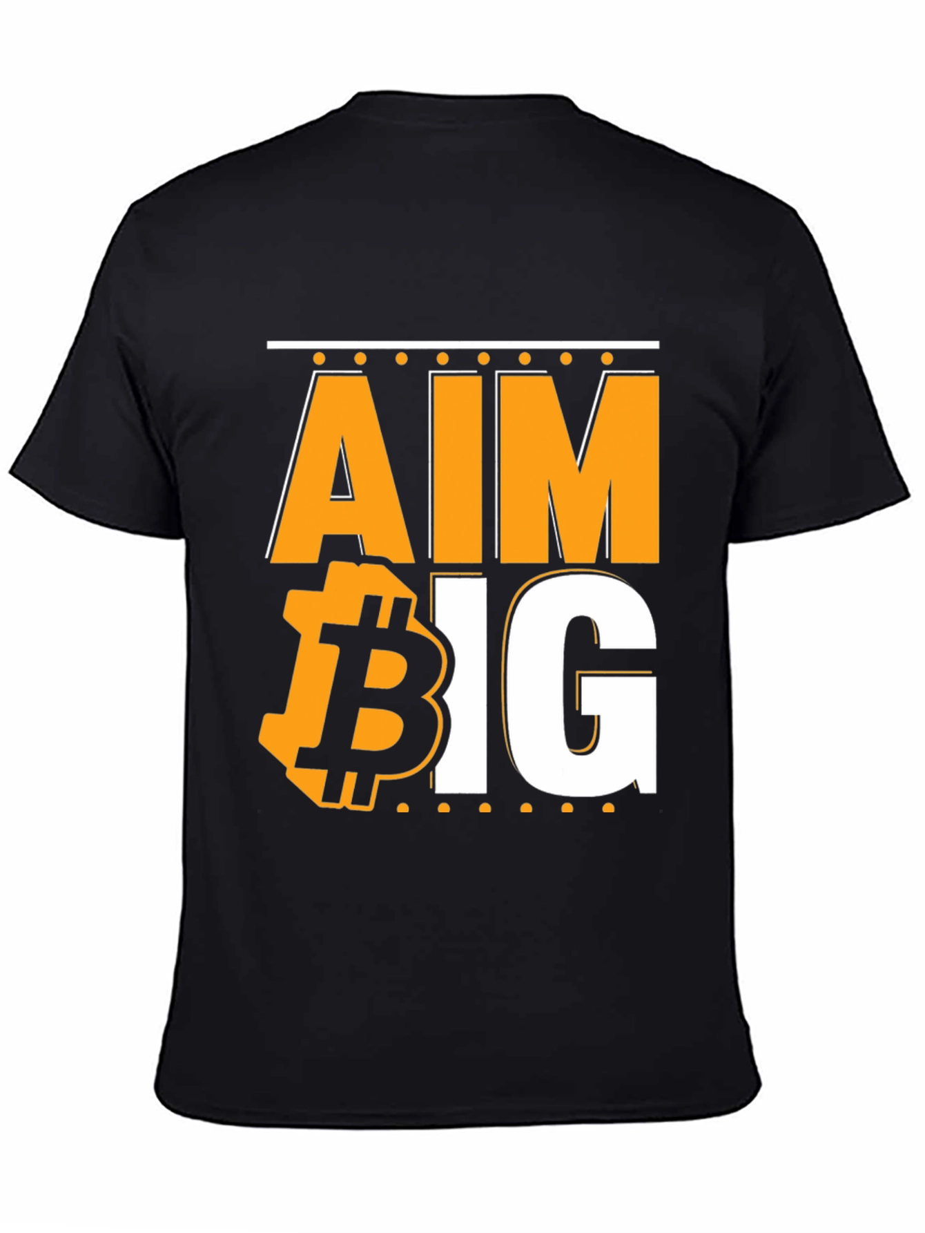 Aim Big Bitcoin Graphic T-Shirt