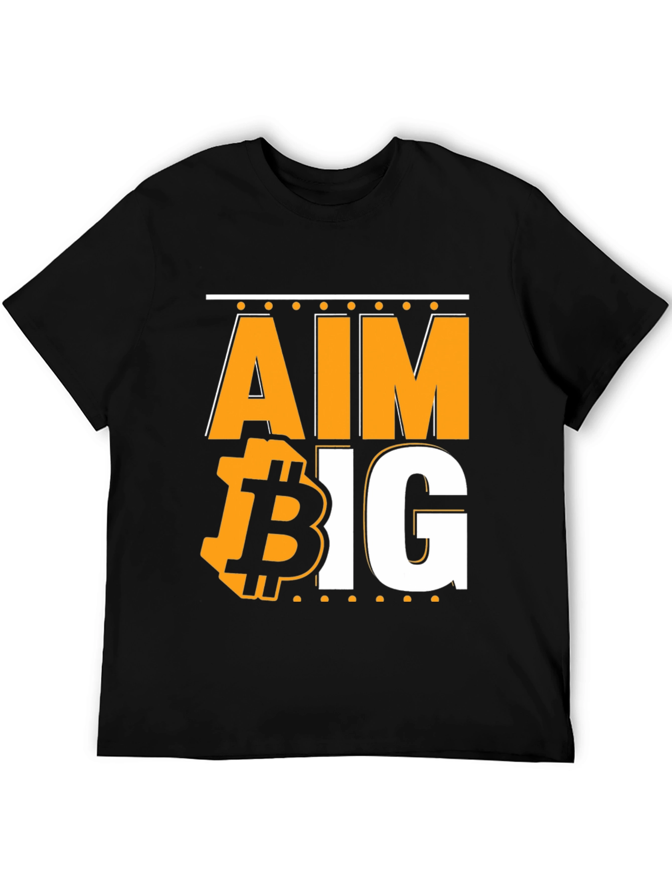 Aim Big Bitcoin Graphic T-Shirt