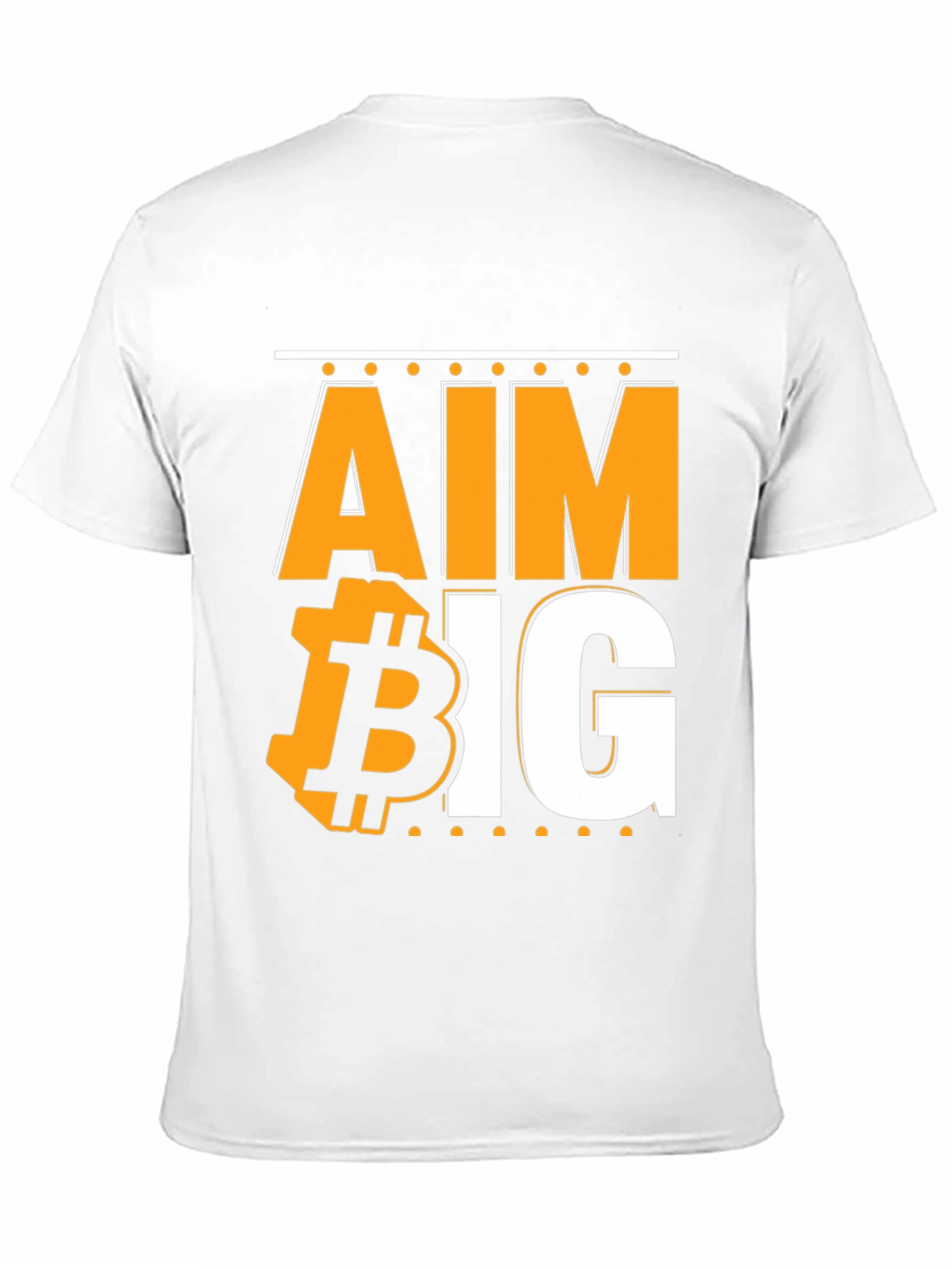 Aim Big Bitcoin Graphic T-Shirt