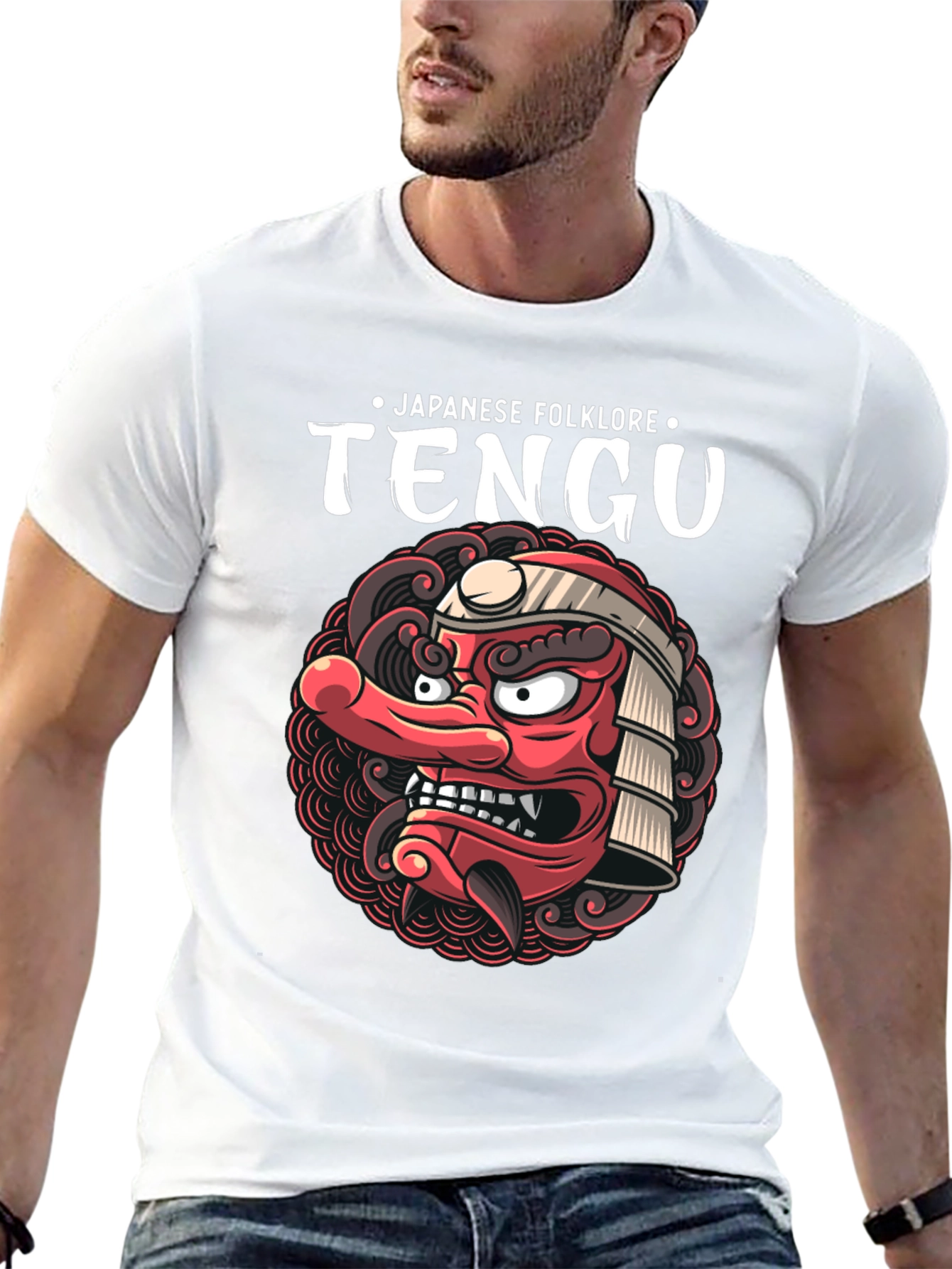 Japanese Folklore Tengu Graphic T-Shirt