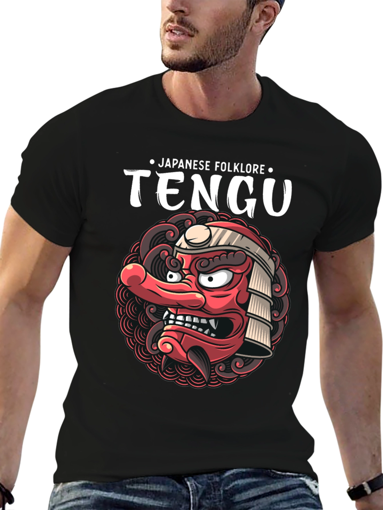 Japanese Folklore Tengu Graphic T-Shirt