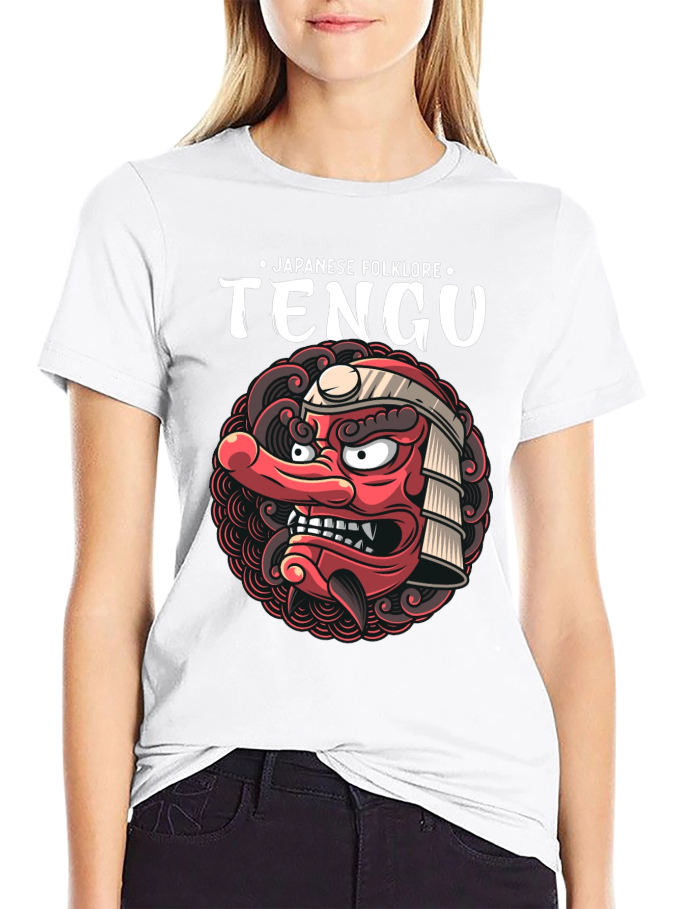 Japanese Folklore Tengu Graphic T-Shirt