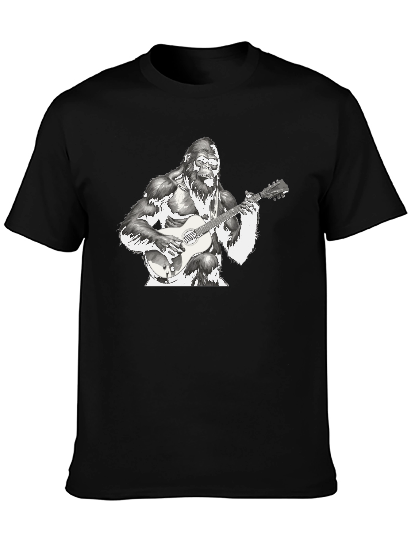 Gorilla Guitarist T-Shirt - Cool Graphic Tee