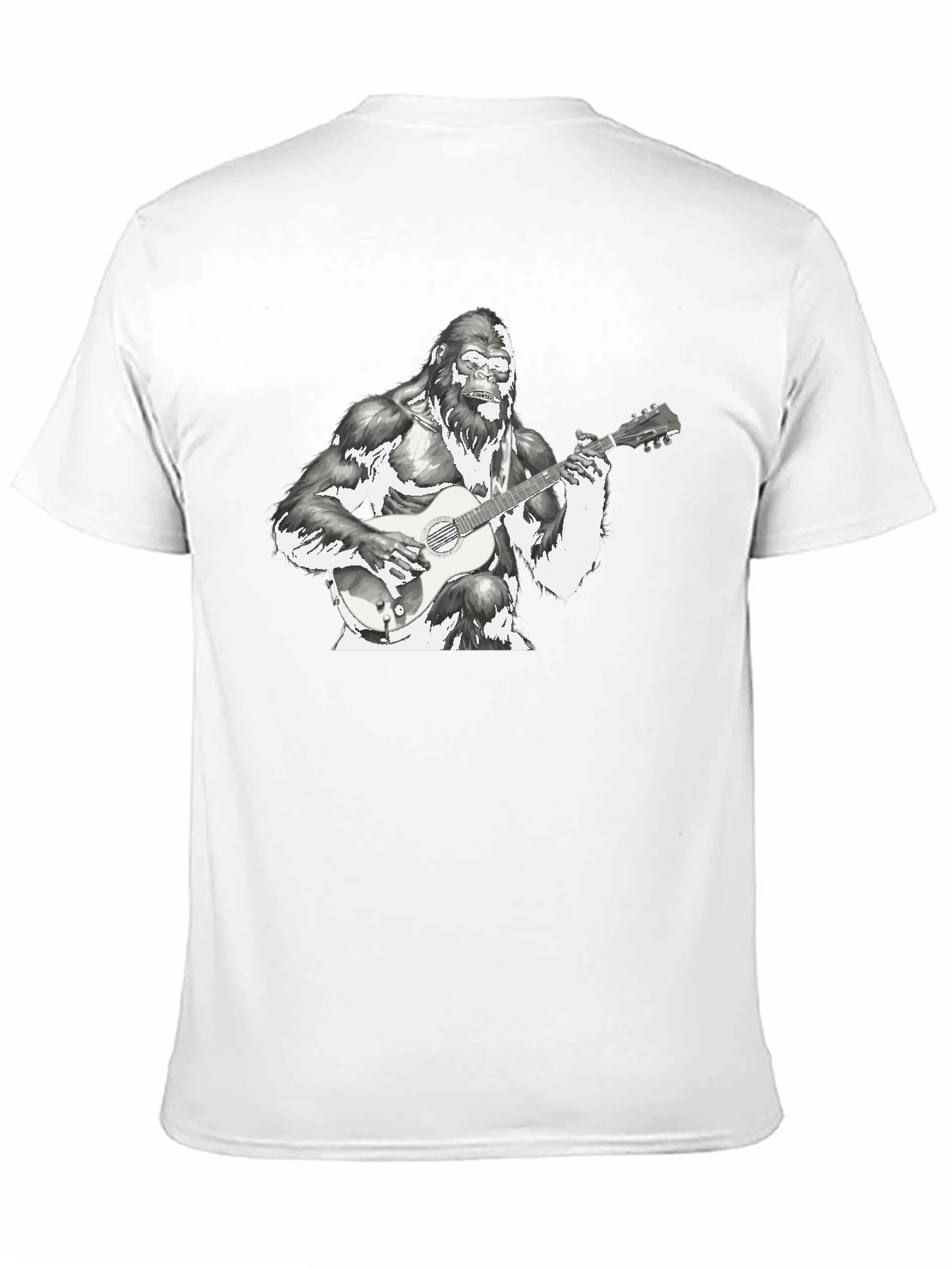 Gorilla Guitarist T-Shirt - Cool Graphic Tee