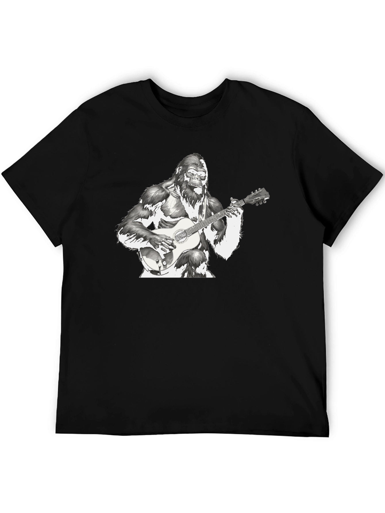 Gorilla Guitarist T-Shirt - Cool Graphic Tee