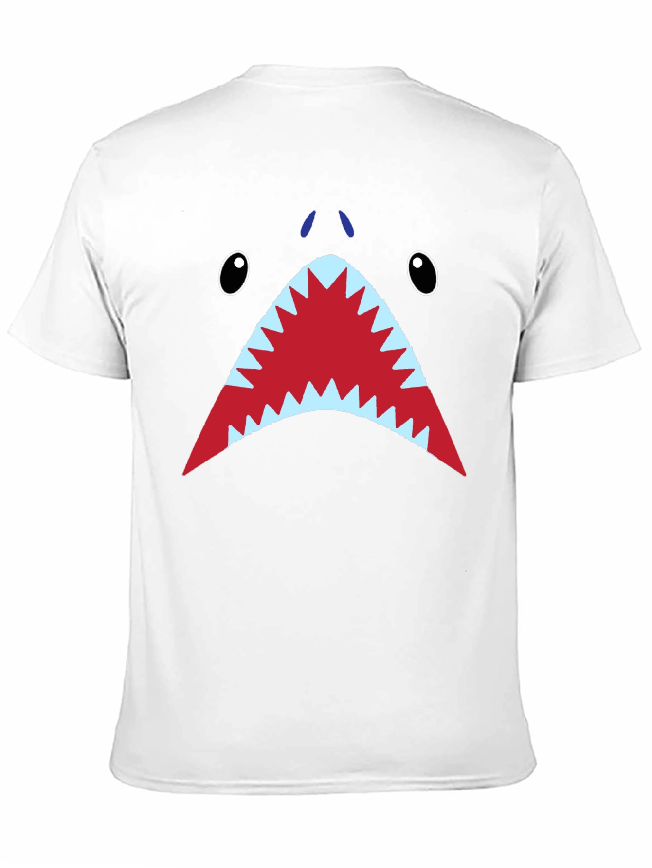 Shark Face Graphic Mens T-Shirt