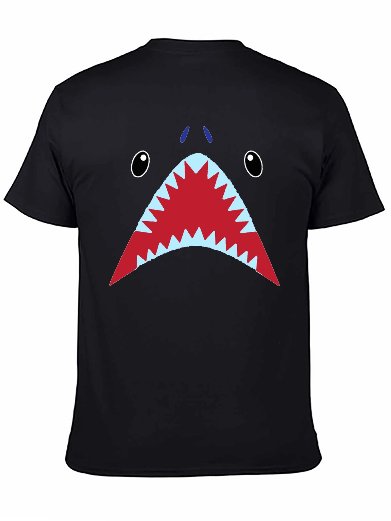 Shark Face Graphic Mens T-Shirt