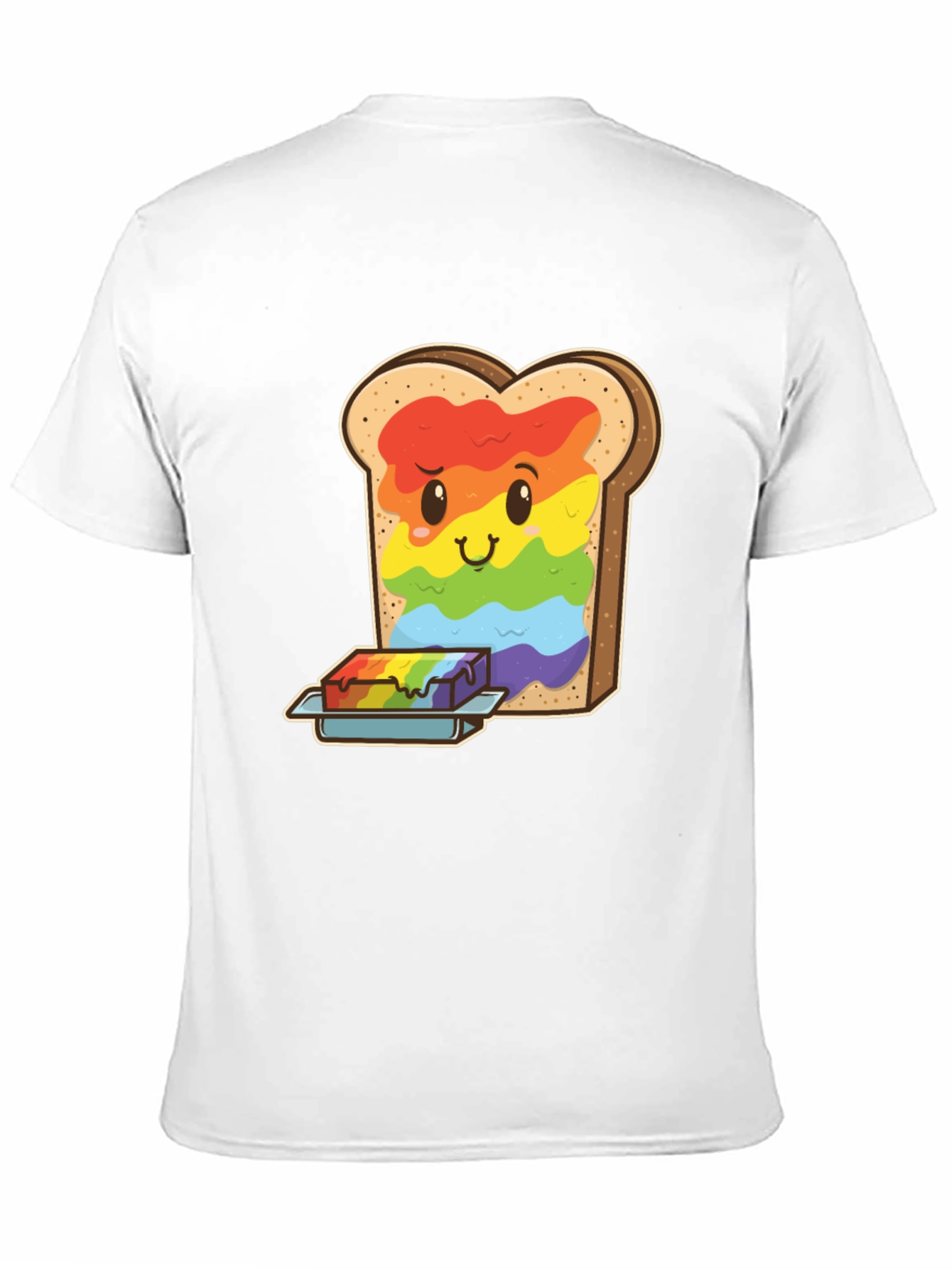 Rainbow Toast Graphic Tee - Unique Novelty Shirt