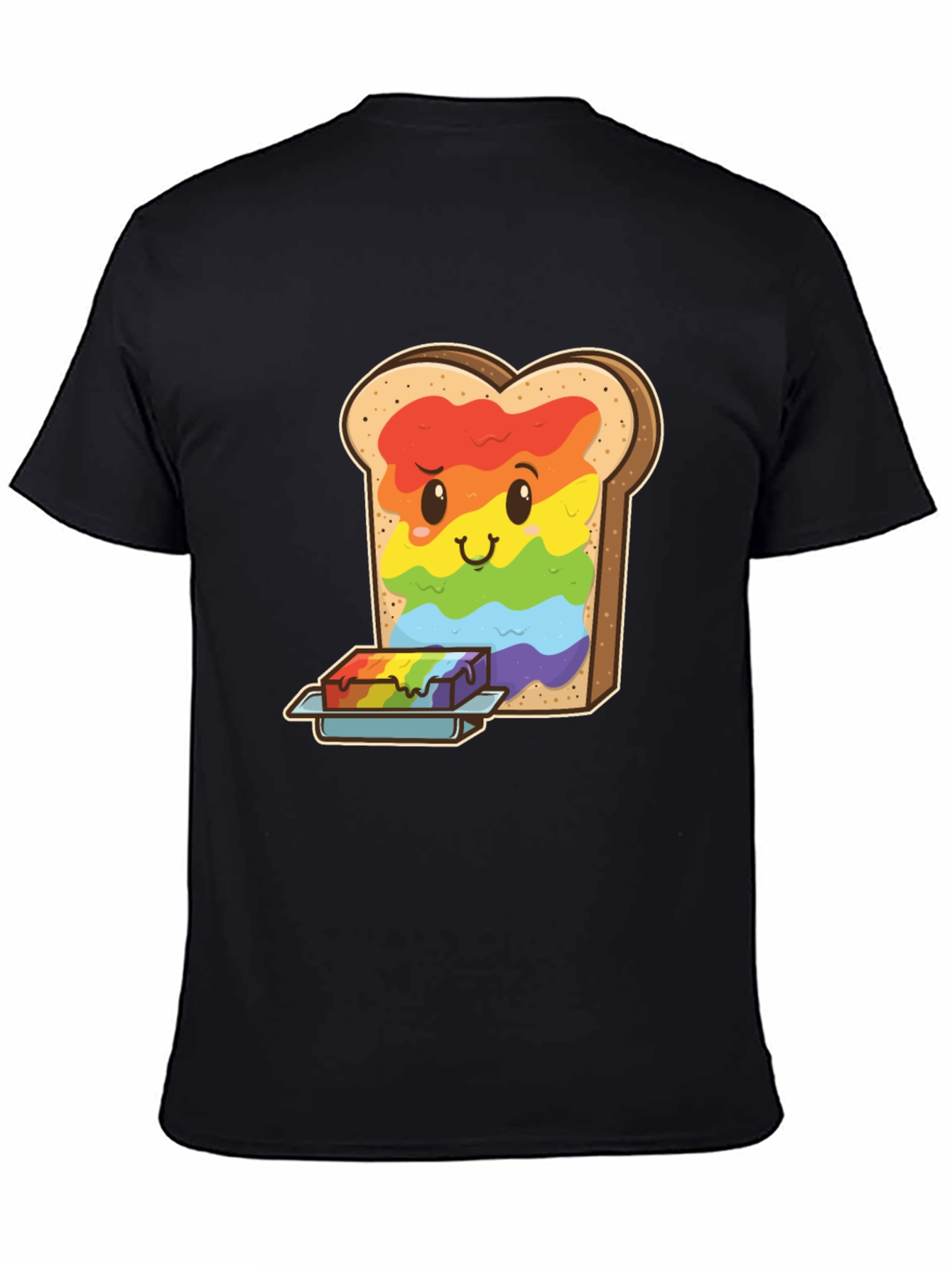 Rainbow Toast Graphic Tee - Unique Novelty Shirt