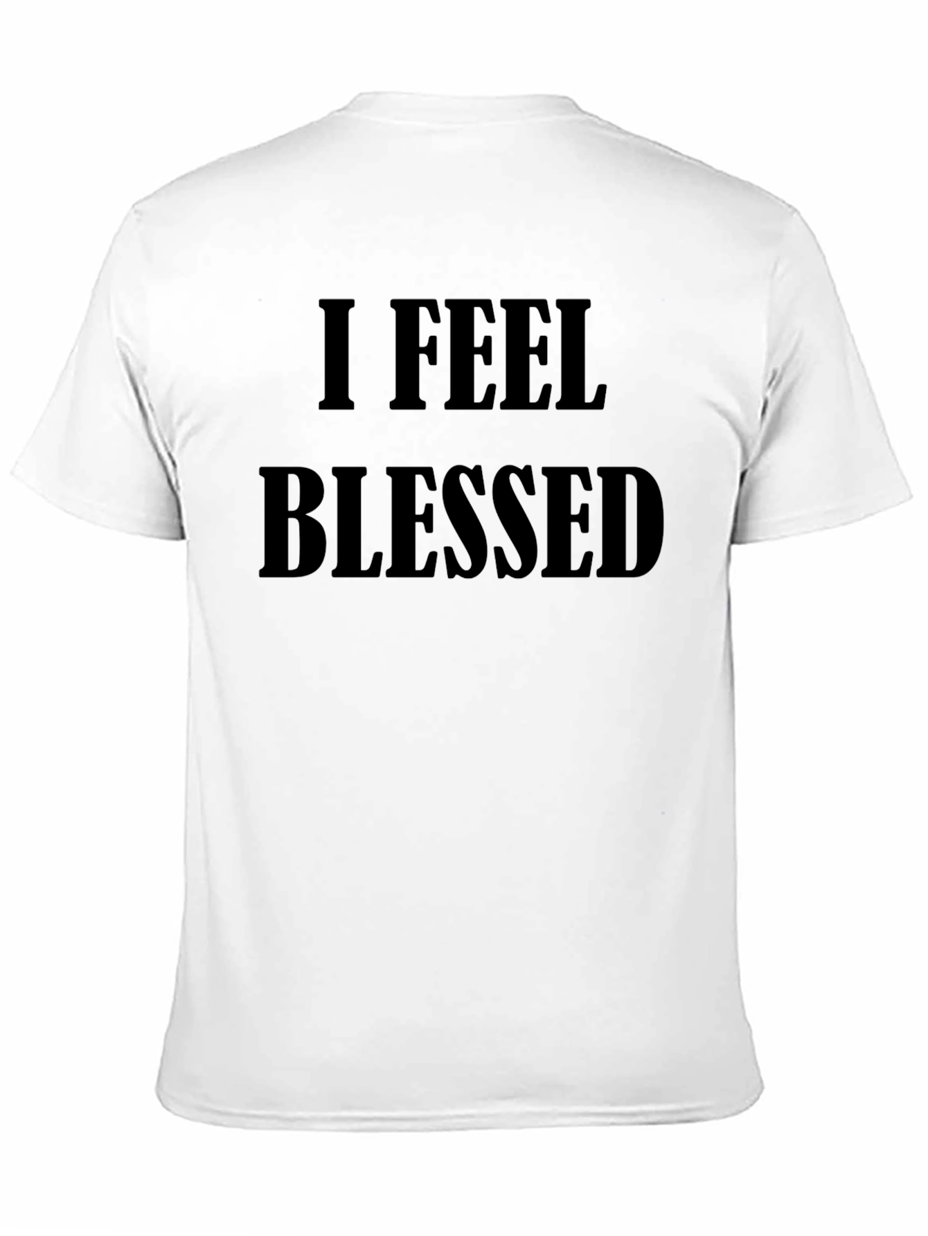 I Feel Blessed Mens Black T-Shirt