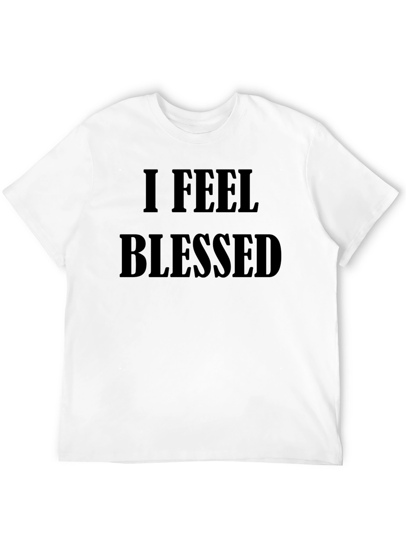I Feel Blessed Mens Black T-Shirt