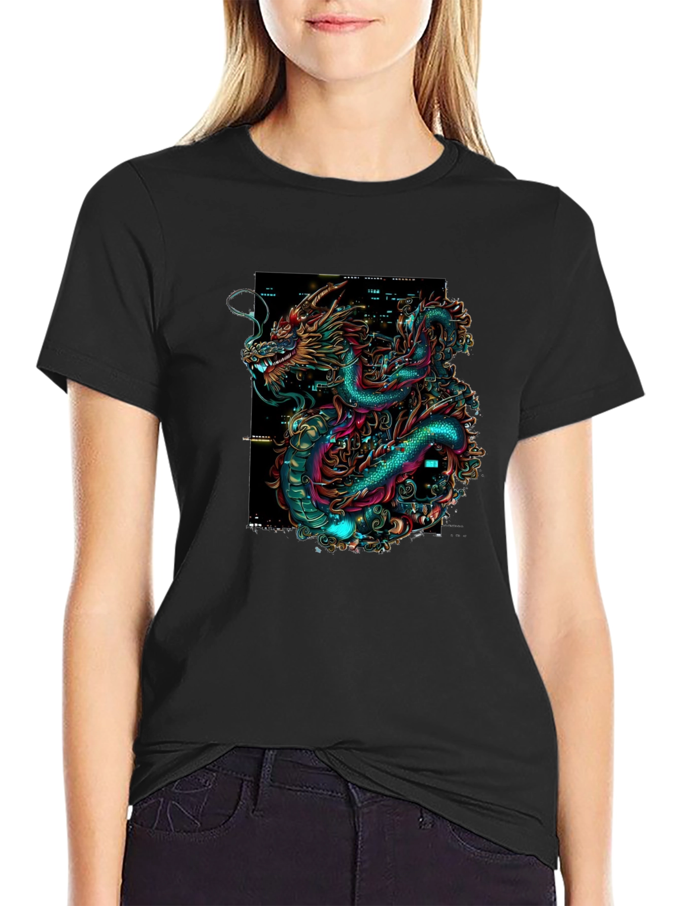 Dragon Graphic Black T-Shirt