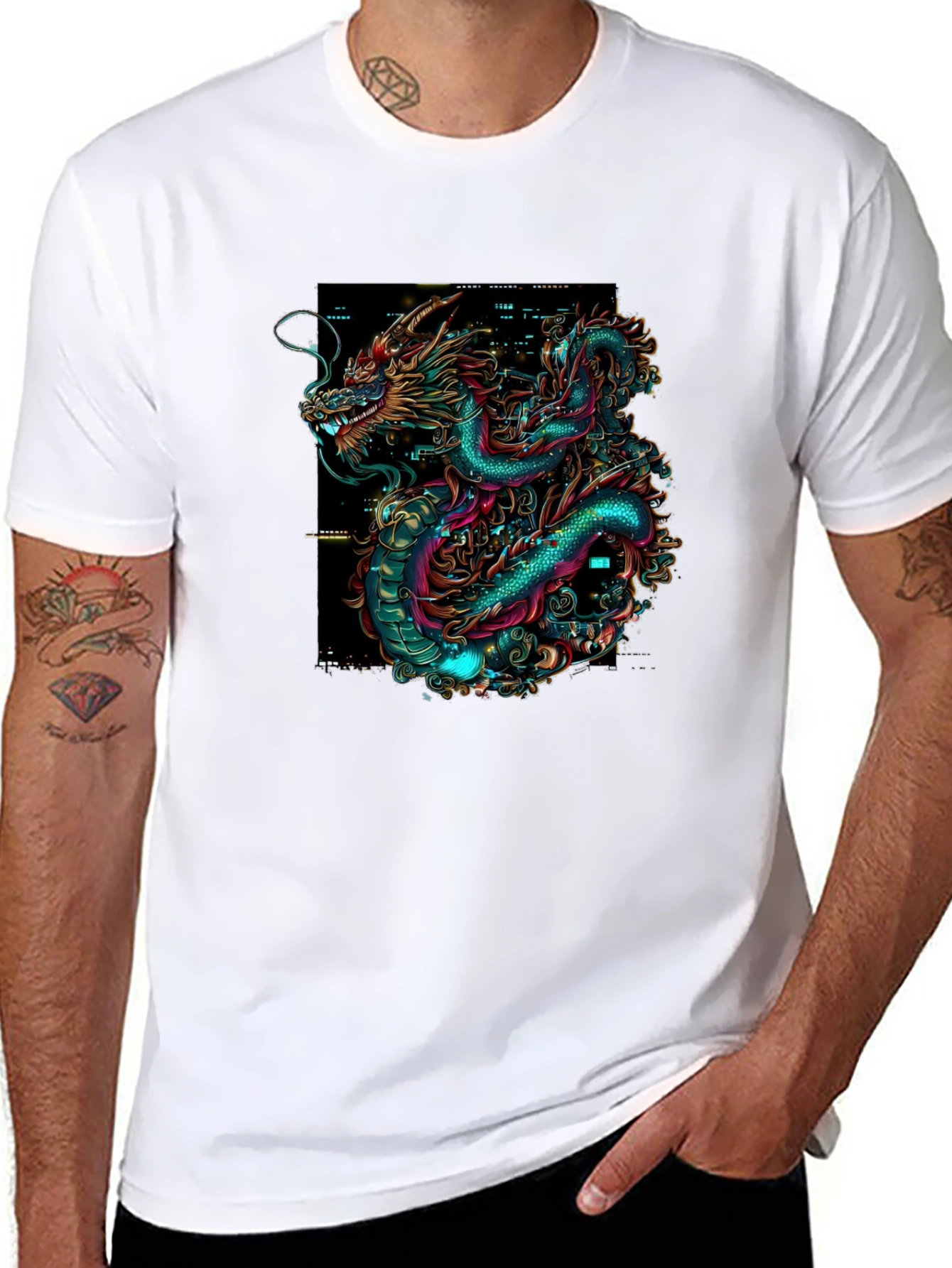 Dragon Graphic Black T-Shirt
