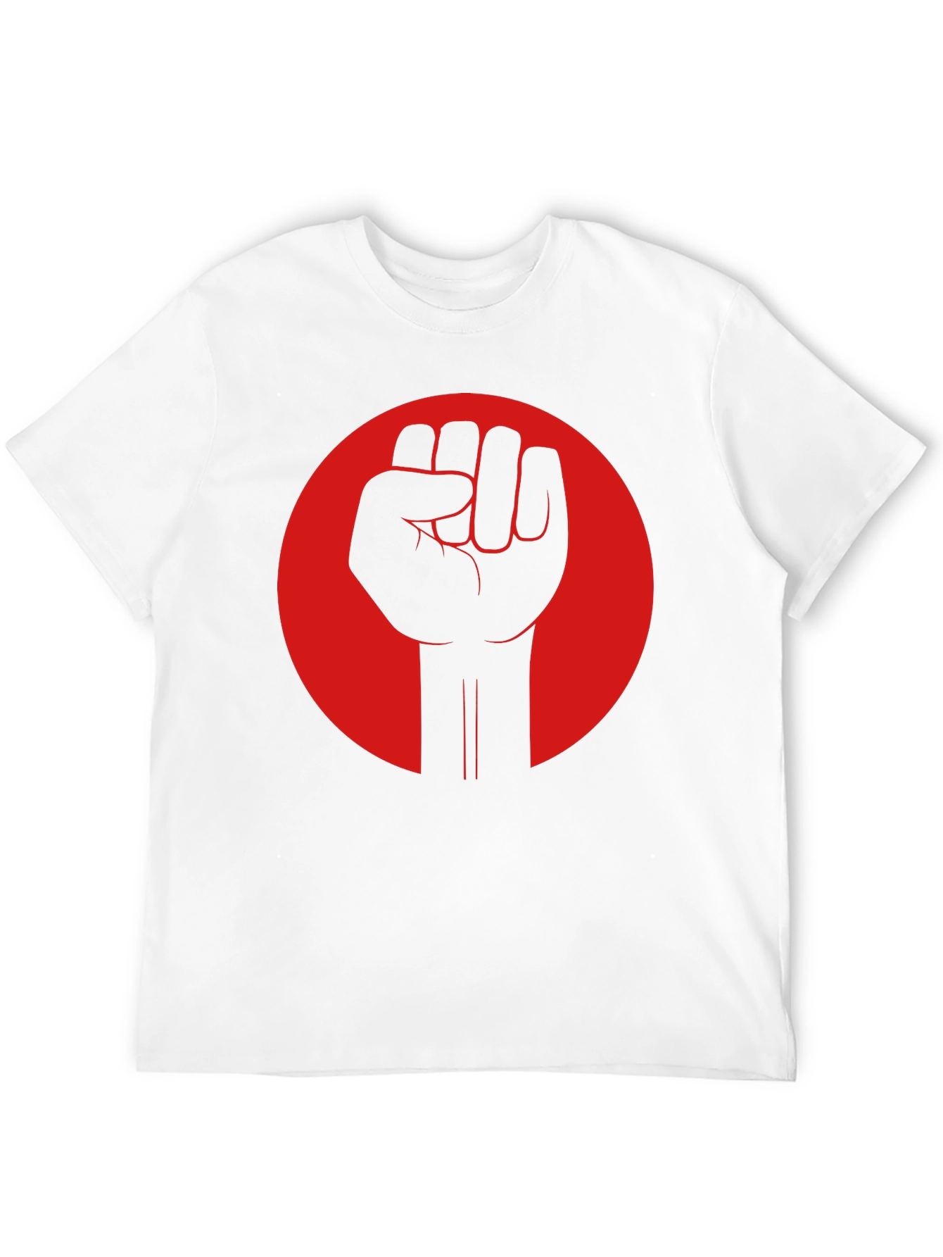 Revolution Fist Graphic Tee - Bold Black Cotton T-Shirt