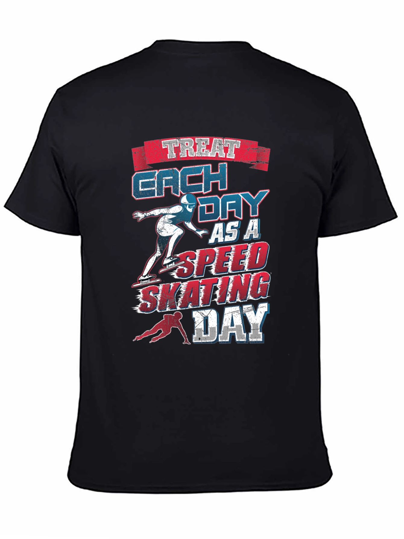 Speed Skating Day Graphic T-Shirt
