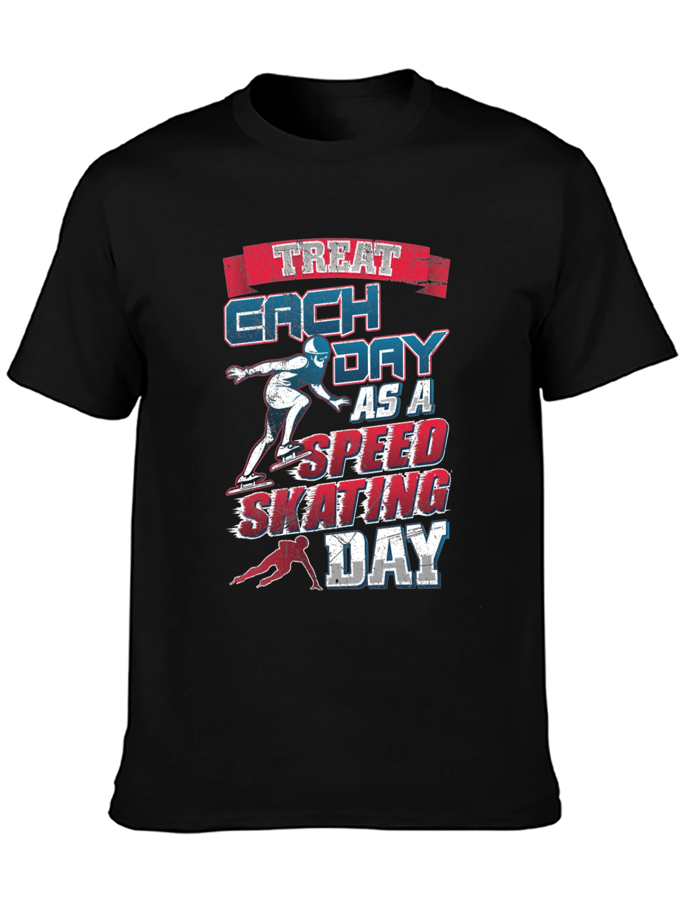 Speed Skating Day Graphic T-Shirt