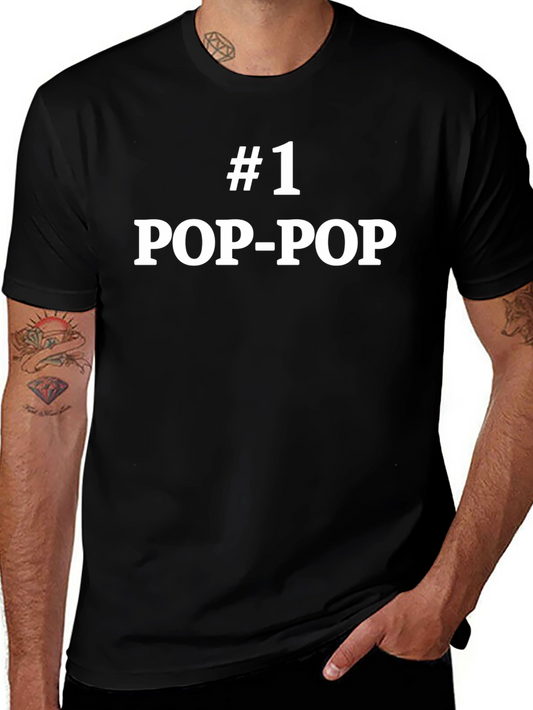 #1 Pop-Pop T-Shirt - Perfect Grandfather Gift!
