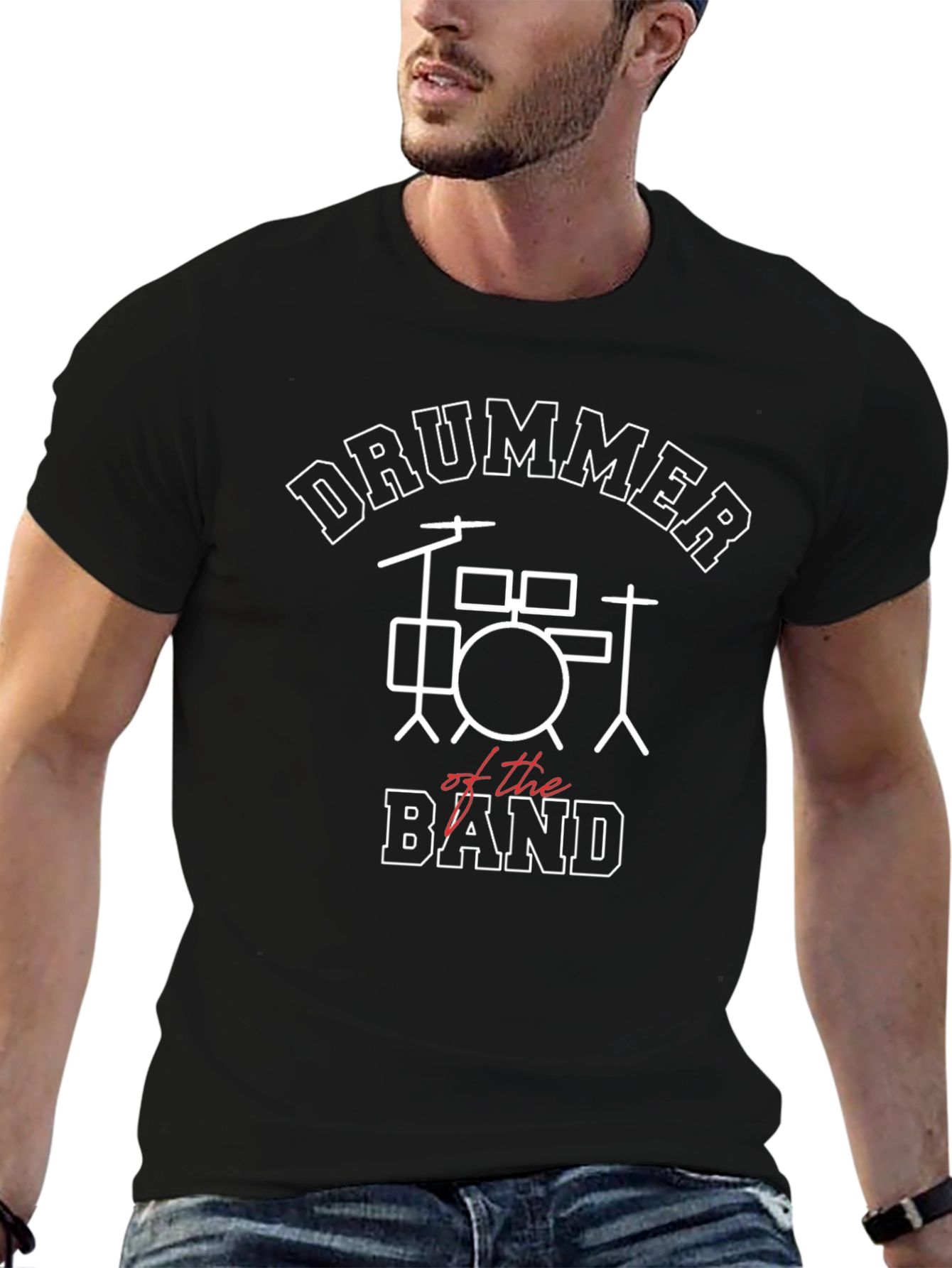 Drummer of the Band Black T-Shirt