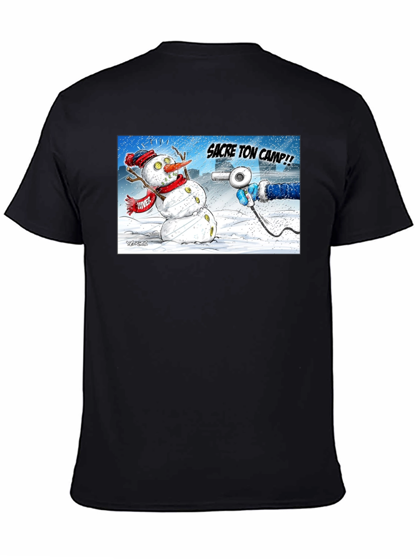 Funny Snowman Cartoon T-Shirt