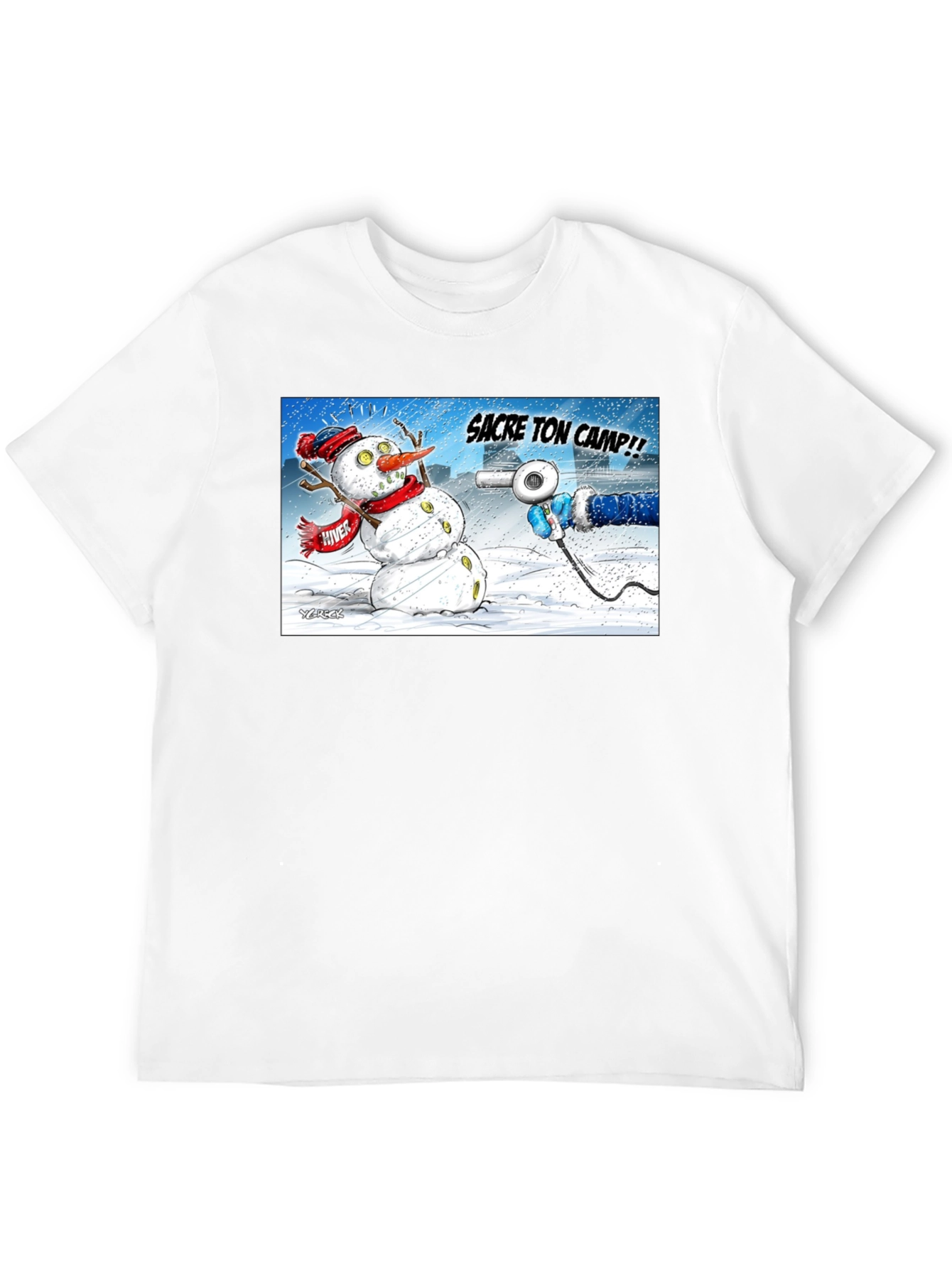 Funny Snowman Cartoon T-Shirt