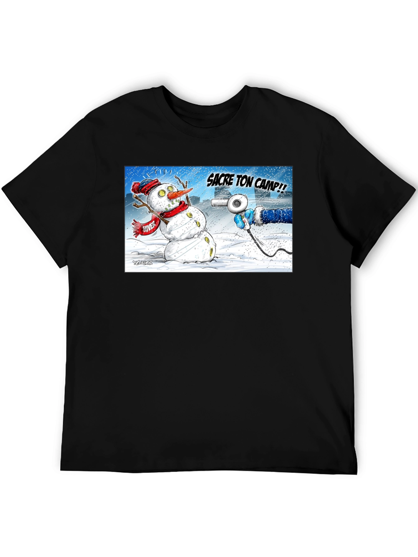 Funny Snowman Cartoon T-Shirt