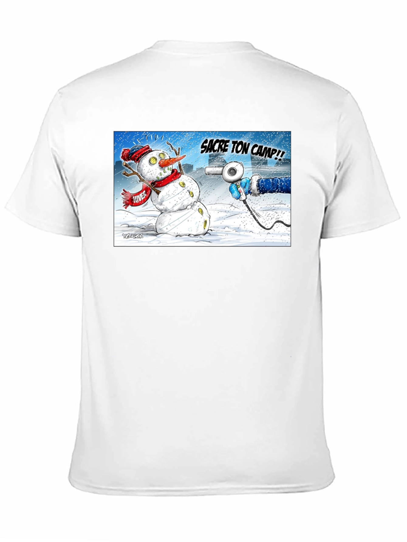 Funny Snowman Cartoon T-Shirt