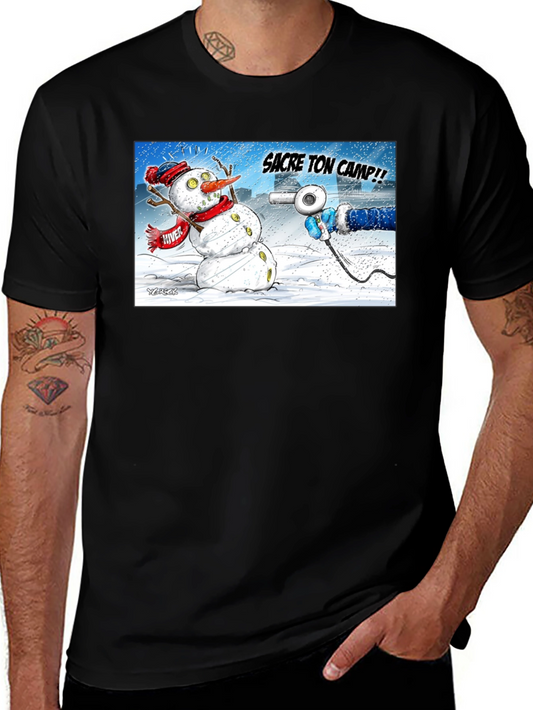 Funny Snowman Cartoon T-Shirt